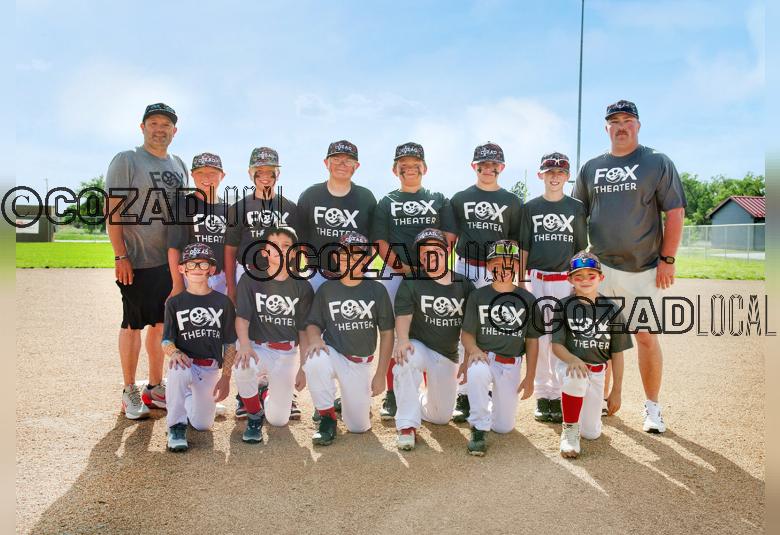 Back Row: Coach Jason Hubbard, Landon Gomez, Madsen Linder, Brantley "Bubba" Baal, Aiden Lambert, Cabhan Twyford, Klay Ahlenstorf, Coach Matt Linder. Front: Paxton Hanson, Wyatt Pearson, Chris Childs, Gary Hall, Caine Osborne, Ayden Hubbard.