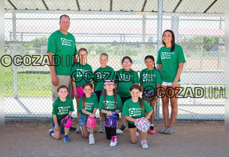 Back row from left: Adam Rhoades, Brooklyn Hoehner, Janna Rhoades, Harmony RedBear, Layla Rascon, and Mia Richie. Front row: Everly Cisnero, Isla Hall, Adeline Jeffery, and Charley-Ray Richter. (Katie Arndt Photography)