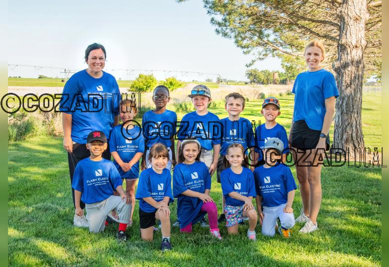 Back row from left: Coach Jami Stortenbecker, Aspen Hoehner, Adam Adam, Owen Widick, Paul Dean, Wayne Ahlenstorf, and Coach Jessica Botts. Front row: Elijah Milsap, Naomi Everett, Brooks Stortenbecker, Sylvia Munster, and Camden Botts. (Katie Arndt Photography) 
